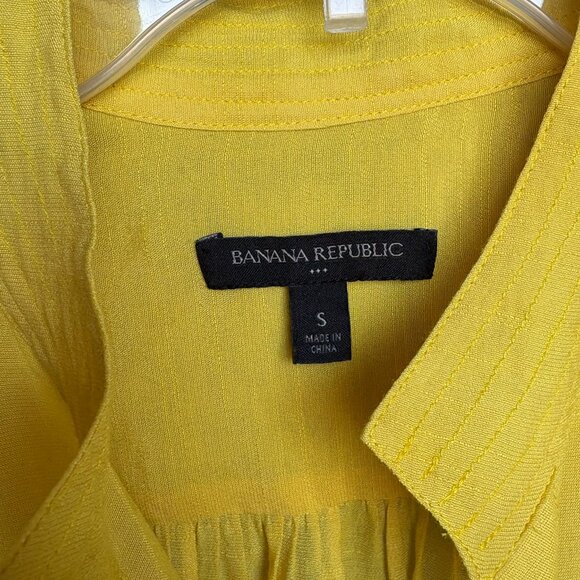 Banana Republic Volume-Sleeve Shirt Sz S - Picture 4 of 6